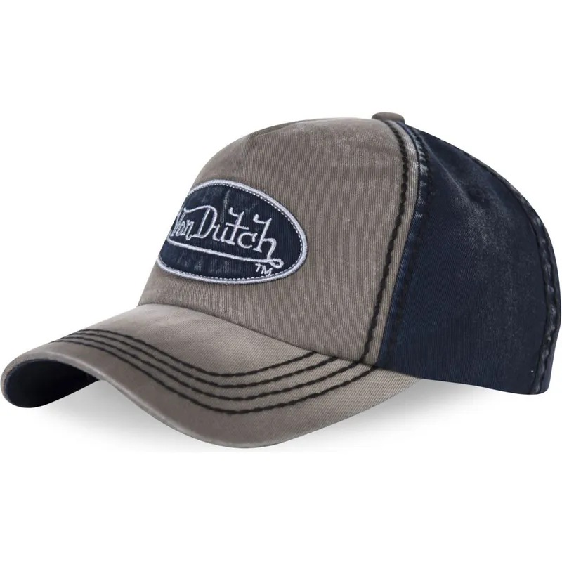 cappelli-curva-grigio-cinghia-regolabile-di-von-dutch