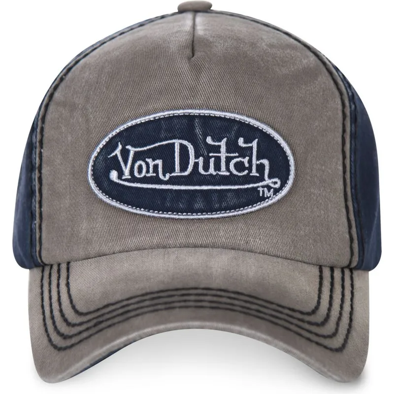 cappelli-curva-grigio-cinghia-regolabile-di-von-dutch
