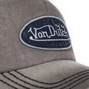 cappelli-curva-grigio-cinghia-regolabile-di-von-dutch
