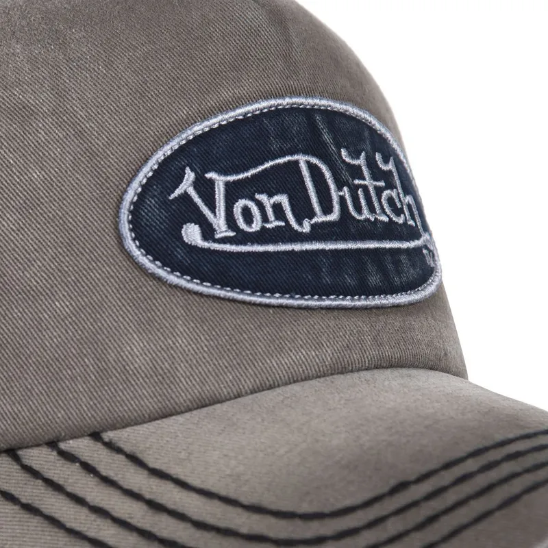 cappelli-curva-grigio-cinghia-regolabile-di-von-dutch