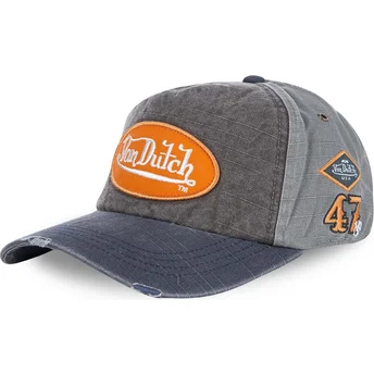 Cappellino grigio con visiera curva regolabile JACKGM di Von Dutch