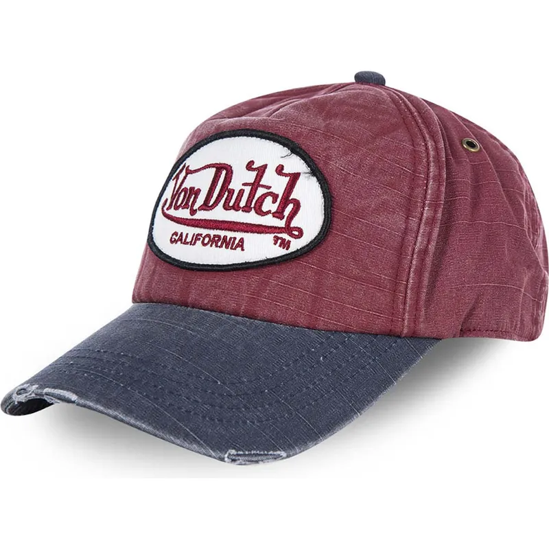cappelli-curva-rosso-cinghia-regolabile-di-von-dutch