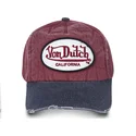 cappelli-curva-rosso-cinghia-regolabile-di-von-dutch