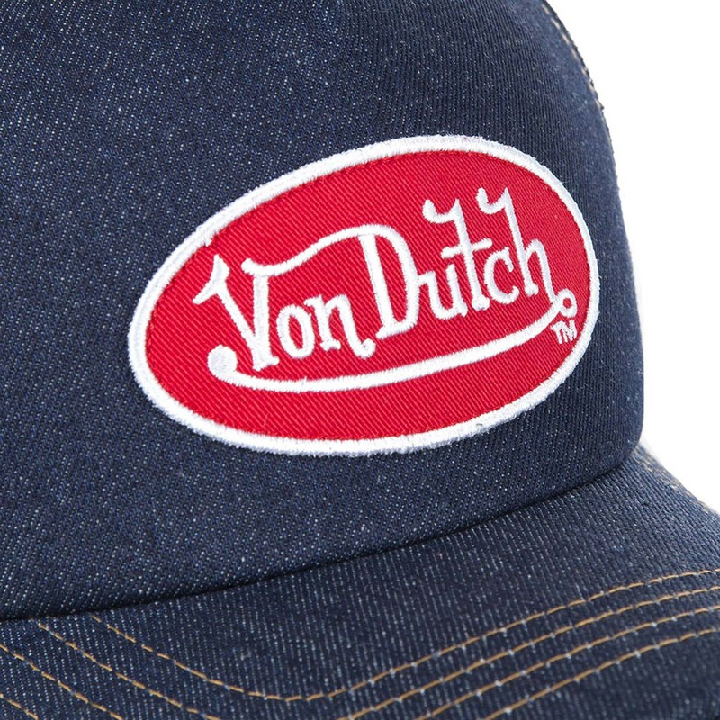 cappellino-trucker-blu-marino-logjb-di-von-dutch