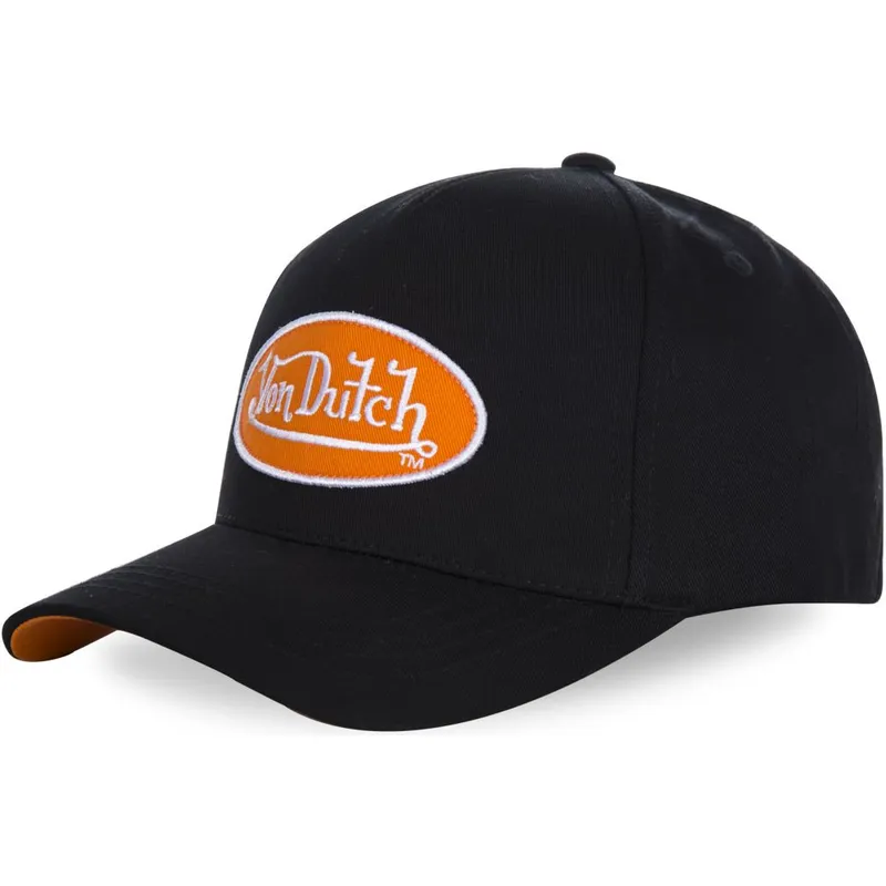 cappelli-curva-nero-cinghia-regolabile-di-von-dutch