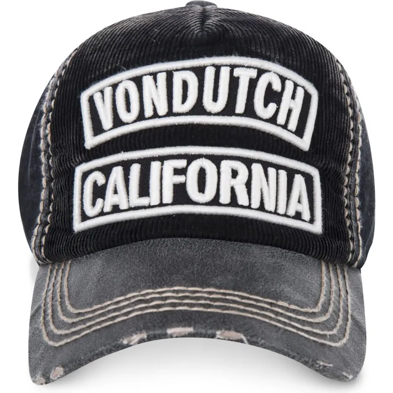 cappelli-curva-nero-cinghia-regolabile-di-von-dutch