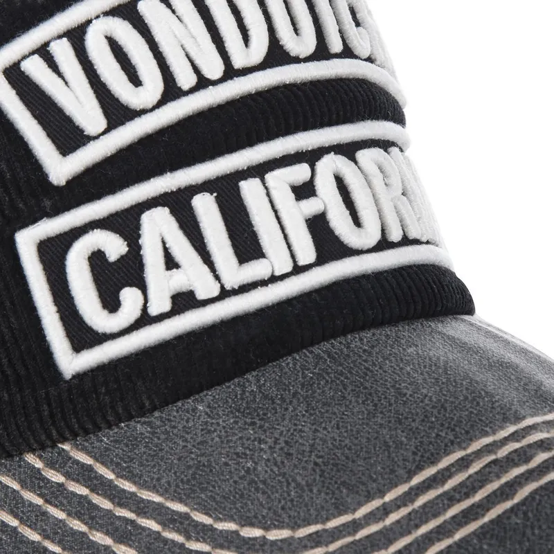 cappelli-curva-nero-cinghia-regolabile-di-von-dutch