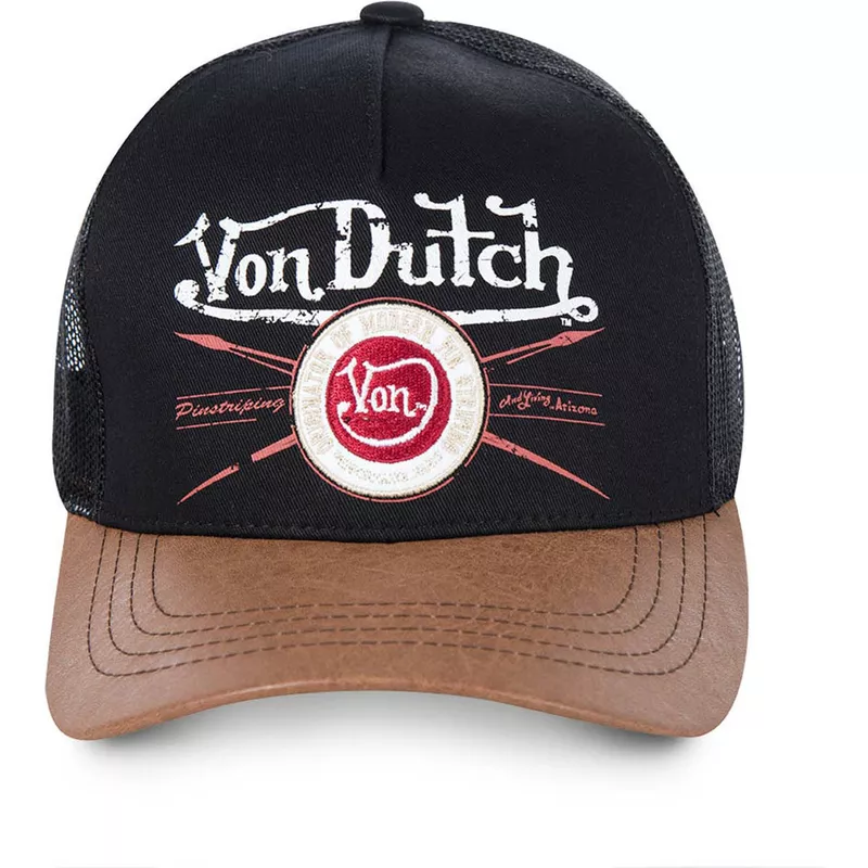 cappellino-trucker-nero-e-marrone-pin-di-von-dutch