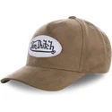 cappelli-curva-marrone-cinghia-regolabile-di-von-dutch