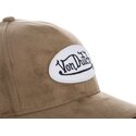 cappelli-curva-marrone-cinghia-regolabile-di-von-dutch