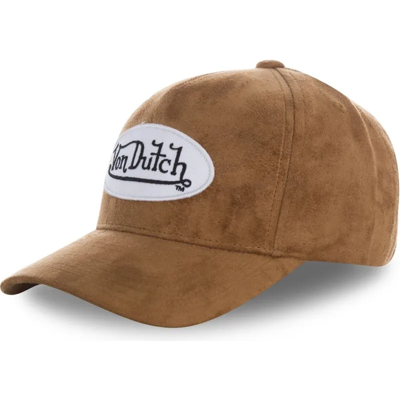 cappelli-curva-marrone-cinghia-regolabile-di-von-dutch