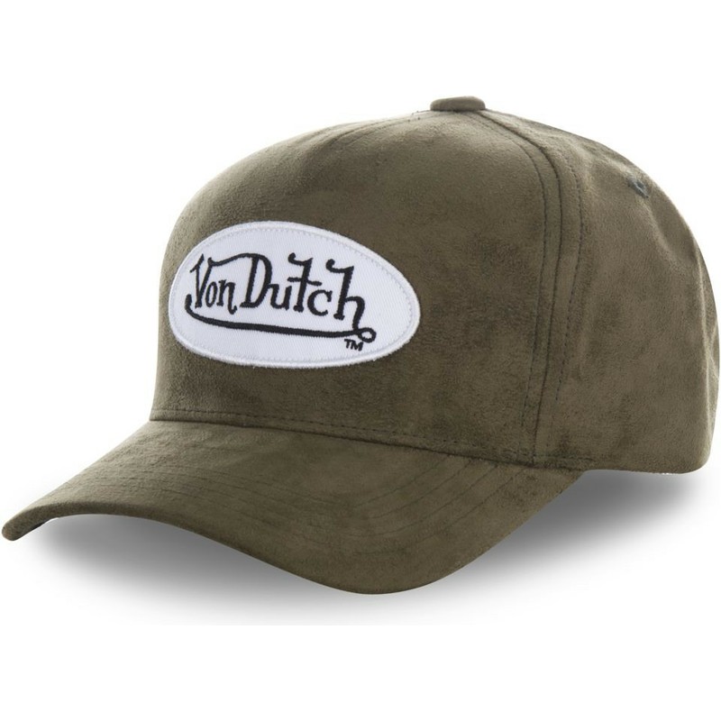 cappellino-visiera-curva-verde-regolabile-suede6-di-von-dutch