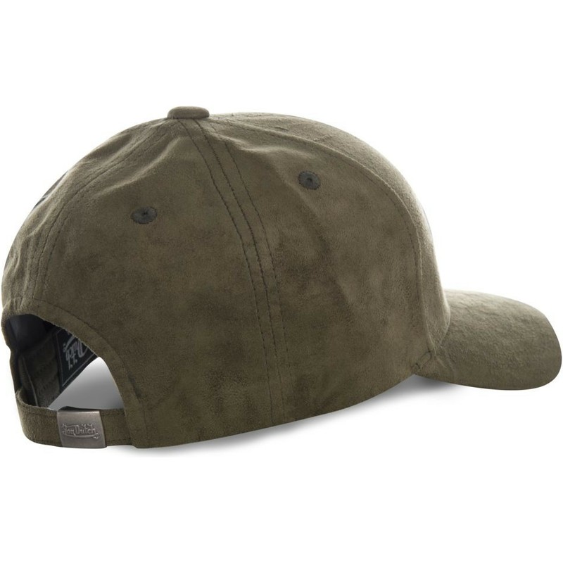 cappellino-visiera-curva-verde-regolabile-suede6-di-von-dutch