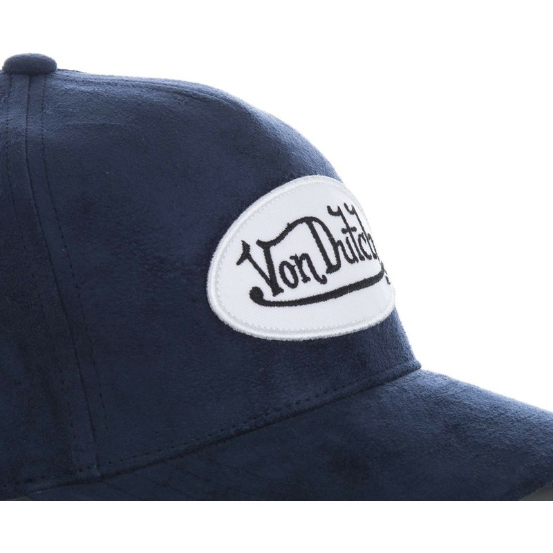 cappellino-visiera-curva-blu-marino-regolabile-suede8-di-von-dutch