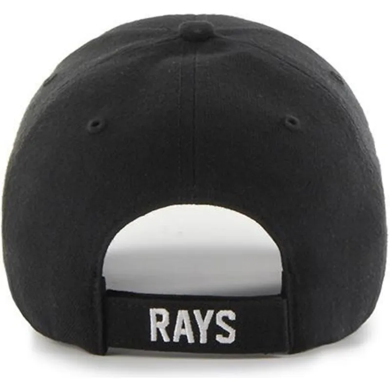 cappelli-curva-nero-cinghia-regolabile-dei-tampa-bay-rays-mlb-di-47-brand