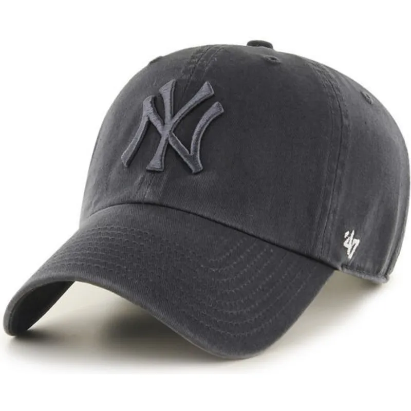 cappelli-curva-grigio-cinghia-regolabile-dei-new-york-yankees-mlb-di-47-brand