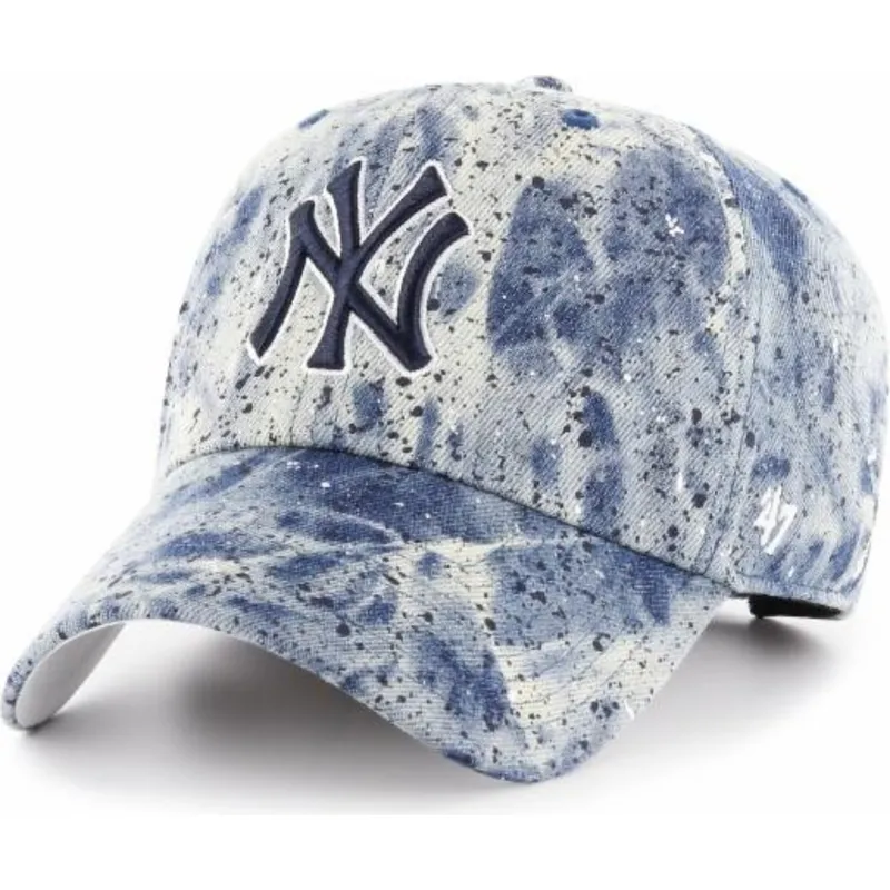 cappelli-curva-blu-cinghia-regolabile-dei-new-york-yankees-mlb-di-47-brand