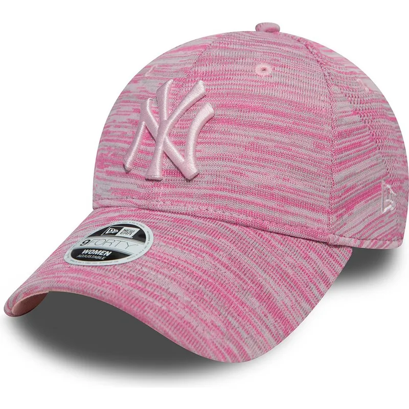 cappelli-curva-rosa-cinghia-regolabile-9forty-dei-new-york-yankees-mlb-di-new-era