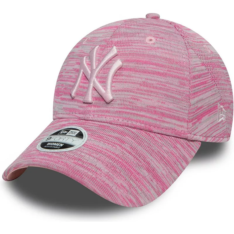 cappellino-visiera-curva-rosa-regolabile-con-logo-rosa-di-new-york-yankees-mlb-9forty-engineered-fit-di-new-era