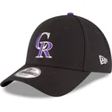 cappellino-curvo-nero-regolabile-9forty-the-league-di-colorado-rockies-mlb-di-new-era