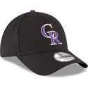 cappellino-curvo-nero-regolabile-9forty-the-league-di-colorado-rockies-mlb-di-new-era