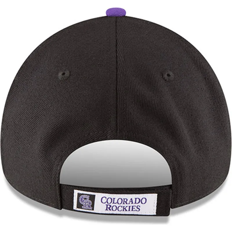 cappellino-curvo-nero-regolabile-9forty-the-league-di-colorado-rockies-mlb-di-new-era