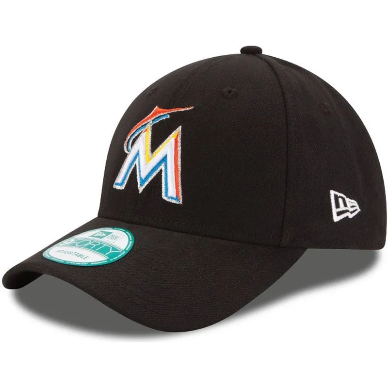 cappelli-curva-nero-cinghia-regolabile-9forty-the-league-dei-miami-marlins-mlb-di-new-era
