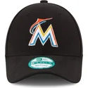 cappellino-curvo-nero-regolabile-9forty-the-league-dei-miami-marlins-mlb-di-new-era