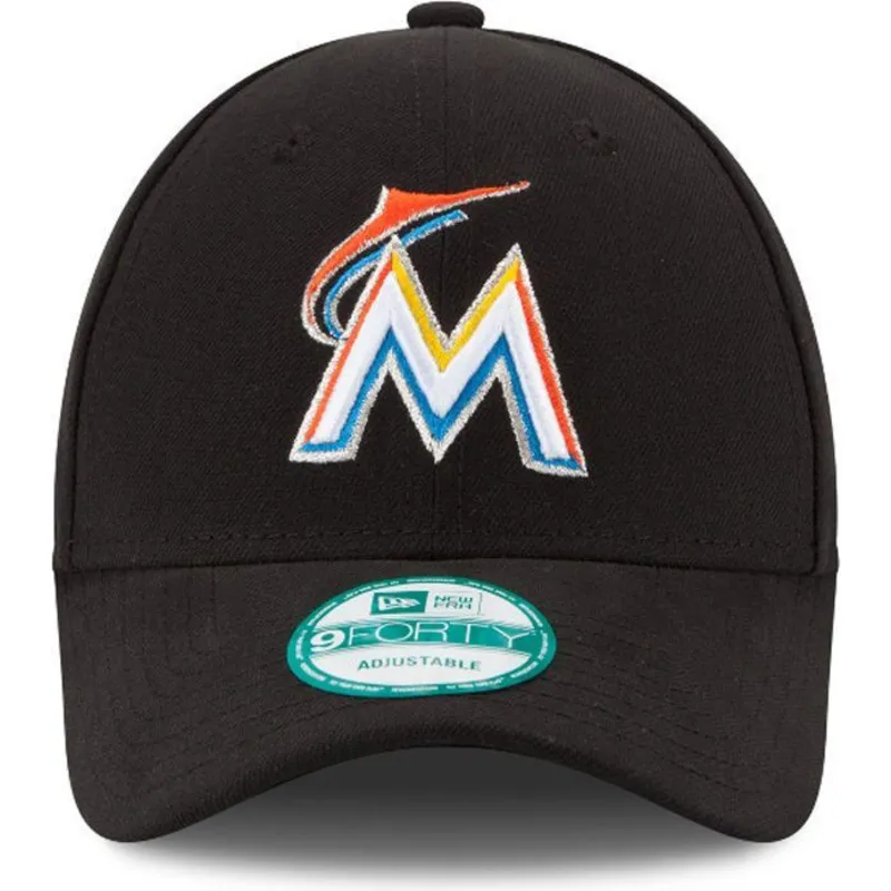 cappelli-curva-nero-cinghia-regolabile-9forty-the-league-dei-miami-marlins-mlb-di-new-era