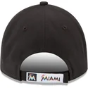cappellino-curvo-nero-regolabile-9forty-the-league-dei-miami-marlins-mlb-di-new-era