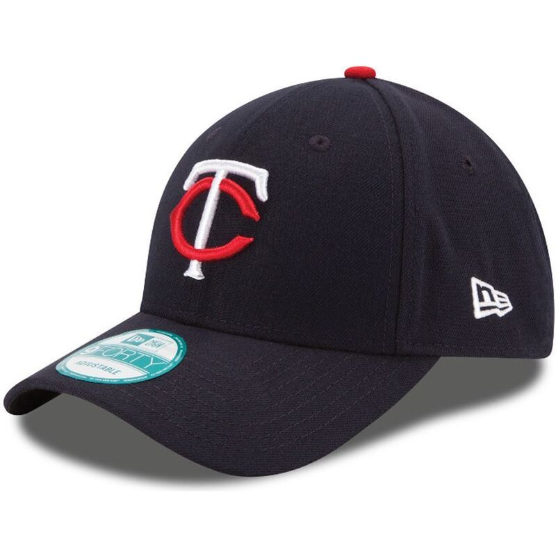 cappelli-curva-blu-marino-cinghia-regolabile-9forty-the-league-dei-minnesota-twins-mlb-di-new-era