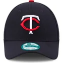 cappelli-curva-blu-marino-cinghia-regolabile-9forty-the-league-dei-minnesota-twins-mlb-di-new-era