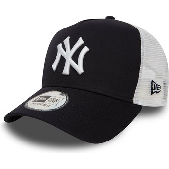 Cappellino trucker blu marino Clean A Frame 2 di New York Yankees MLB di New Era