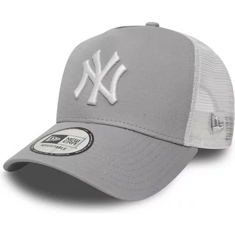 Cappellino trucker grigio Clean A Frame 2 di New York Yankees MLB di New Era