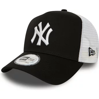 Cappellino trucker nero Clean A Frame 2 di New York Yankees MLB di New Era