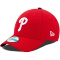 cappellino-curvo-rosso-regolabile-9forty-the-league-dei-philadelphia-phillies-mlb-di-new-era
