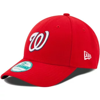 Cappellino visiera curva rosso regolabile 9FORTY The League di Washington Nationals MLB di New Era