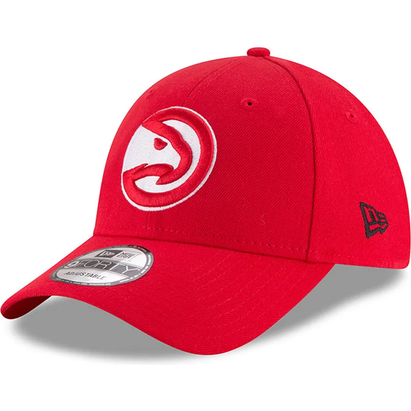 cappelli-curva-rosso-cinghia-regolabile-9forty-the-league-dei-atlanta-hawks-nba-di-new-era