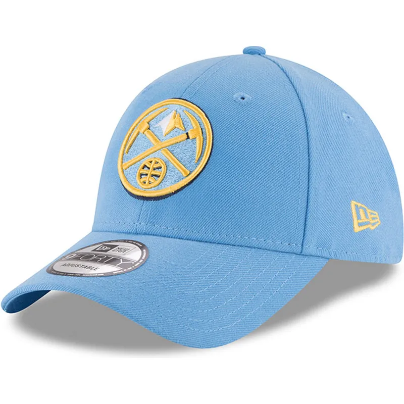 cappelli-curva-blu-cinghia-regolabile-claro-9forty-the-league-dei-denver-nuggets-nba-di-new-era