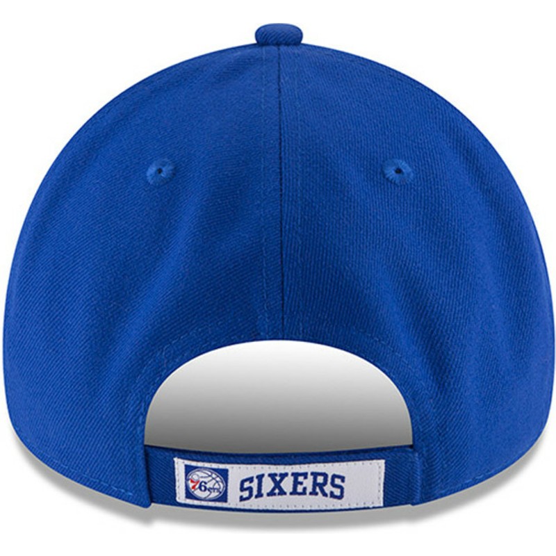 cappellino-visiera-curva-blu-regolabile-9forty-the-league-di-philadelphia-76ers-nba-di-new-era