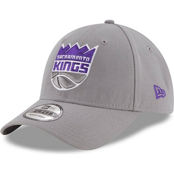 Cappellino visiera curva grigio regolabile 9FORTY The League di Sacramento Kings NBA di New Era