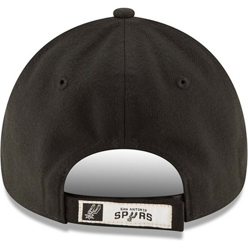 cappellino-visiera-curva-nero-regolabile-9forty-the-league-di-san-antonio-spurs-nba-di-new-era