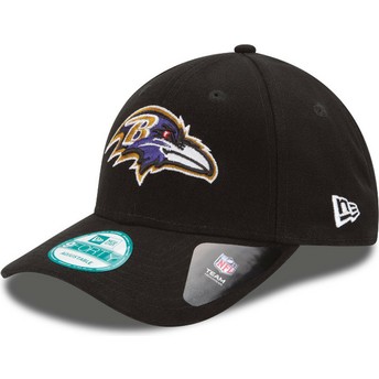 Cappellino visiera curva nero regolabile 9FORTY The League di Baltimore Ravens NFL di New Era