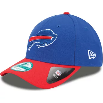 Cappellino visiera curva blu e rosso regolabile 9FORTY The League di Buffalo Bills NFL di New Era