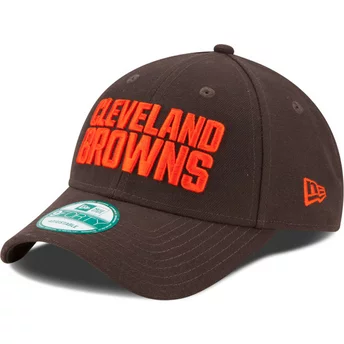 Cappellino visiera curva marrone regolabile 9FORTY The League di Cleveland Browns NFL di New Era