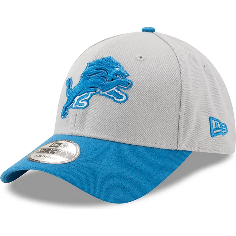 cappelli-curva-grigio-cinghia-regolabile-9forty-the-league-dei-detroit-lions-nfl-di-new-era