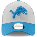 cappellino-curvo-grigio-e-blu-regolabile-9forty-the-league-dei-detroit-lions-nfl-di-new-era