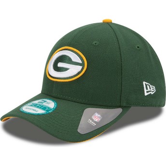 Cappellino visiera curva verde regolabile 9FORTY The League di Green Bay Packers NFL di New Era