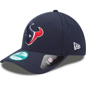 Cappellino visiera curva blu marino regolabile 9FORTY The League di Houston Texans NFL di New Era