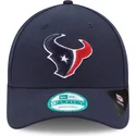 cappelli-curva-blu-marino-cinghia-regolabile-9forty-the-league-dei-houston-texans-nfl-di-new-era